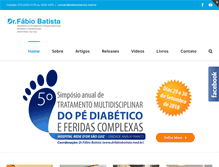 Tablet Screenshot of drfabiobatista.med.br